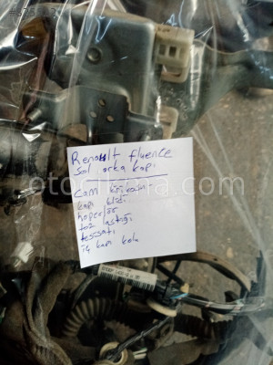 renault fluence sol arka kapı iç malzemeleri