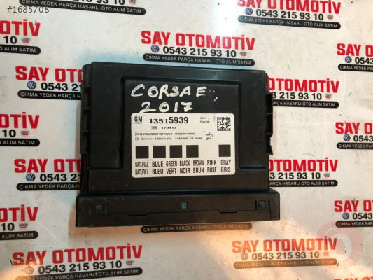 Opel corsa bcm beyni cikma orj 13506072/13515939