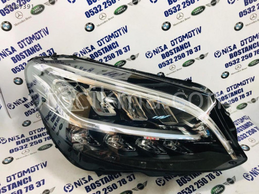 MERCEDES C SERİSİ W205 KASA MAKYAJLI LEDLİ SAĞ FAR ORJ ÇIKMA