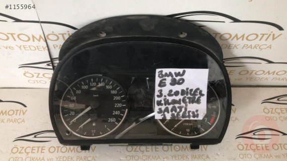 BMW 3 E90 3.20 disel kilometre saati orjinal analog  saat