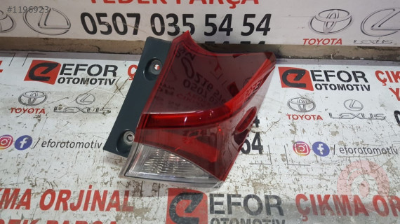 TOYOTA AURİS LEDLİ SAĞ DIŞ STOP ORJİNAL ÇIKMA YEDEK P. 15-18