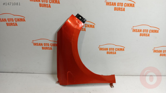 Clio 5 sağ ön çamurluk orijinal çıkma turuncu renk