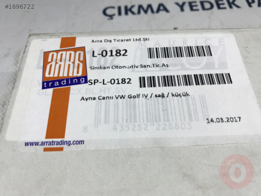 SIFIR VW GOLF IV SAĞ AYNA
