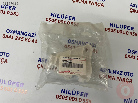 TOYOTA COROLLA ARKA TAMPON SAĞ BRAKETİ ORJİNAL SIFIR