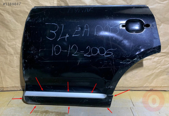 PORSCHE CAYENNE TOUAREG SOL ARKA KAPI PAKOSU 7L6839787G 9B9