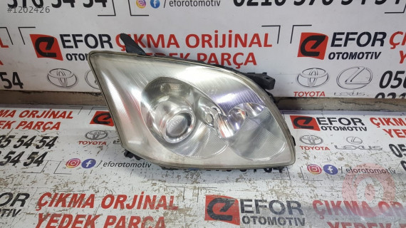 TOYOTA AVENSİS XENON SAĞ FAR ORJ* ÇIKMA YEDEK PARÇA 2002-07