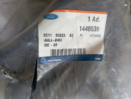 FORD TRANSİT V 347.HAVA FLİTRE HORTUMU.6C11 9C623 BC