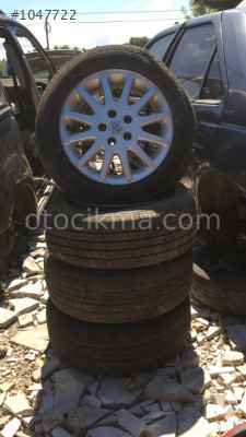 peugeot 607 çıkma 5 bijon 255 65 16 çelik lastik takımı