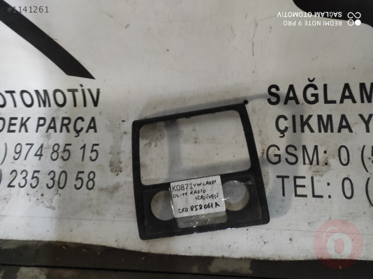OEM;2K0858061A VW CADDY 04-11 RADYO ÇERÇEVESİ