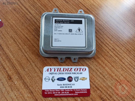 5DV009720-00 OPEL ASTRA J FAR BEYNİ SIFIR ORJ