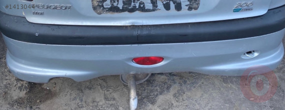 Peugeot 206 arka tampon gri renkte orjinal