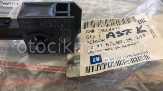 Opel astra k darbe sensörü sıfır orjinal 13504470 Cancan Opel