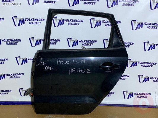 VW POLO 10-17 SOL ARKA KAPI DOLU (METALİK SİYAH) 6R4833055J