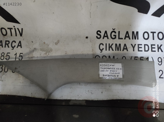 OEM;7H1867234Q  VW TRANSPORTER 03-15 SAĞ ÖN DİREK KAPLAMA