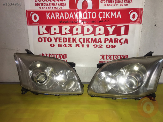 Toyoya Avensis çıkma T25 sag sol far beyinli