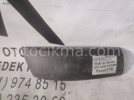 OEM; 8200113981 RENAULT CLİO 98-08 ÖN TAMPON SAĞ KÖŞE KAPLAM