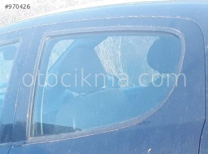 2009 model peugeot 207 1.4 çıkma sol arka kapı camı