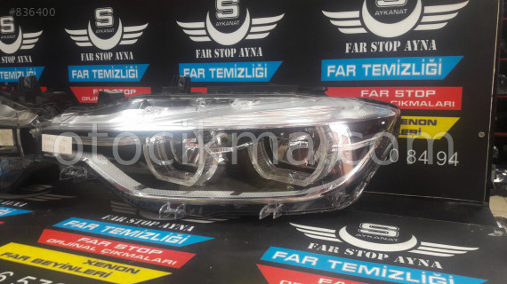 Bmw 3m Seri F30 Kasa Lci Siyah İçli Far sol