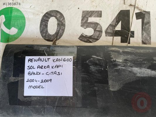 RENAULT KANGOO SOL ARKA KAPI ÇITASI ORİJİNAL ÇIKMA 2004-2009