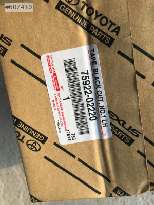75922 02220 TOYOTA COROLLA KAPI DİREK BANTLARI YENİ ORj