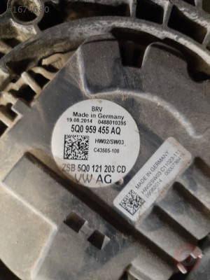 Volkswagen golf 7 çıkma fan motoru