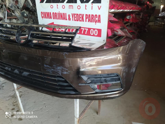 Volkswagen Caddy 2015 model on tampon dolu çıkama orijinal