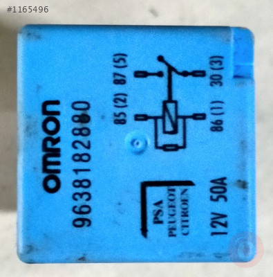 CİTREON C-ELYSEE 4 FİŞLİ 12V 50AMP FLAŞÖR ROLE MAVİ
