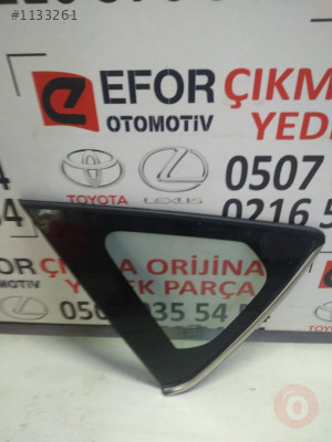 TOYOTA AURİS SOL ARKA KELEBEK CAMI ORJİNAL ÇIKMA YEDEK P.