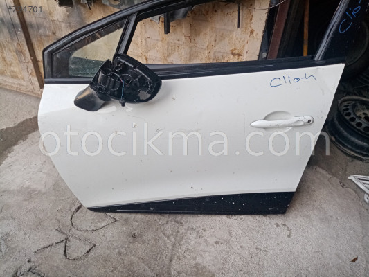 Renault clio 4 sol ön kapı ve malzemeleri az hasarlı beyaz