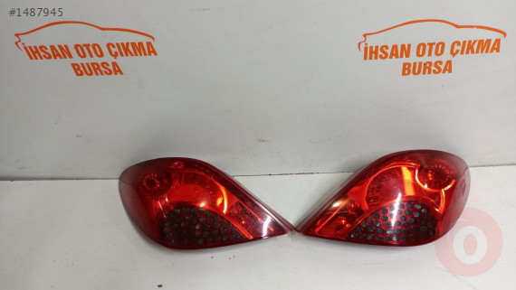 Peugeot 207 sağ sol stop orijinal sökme hatasız 9649986680