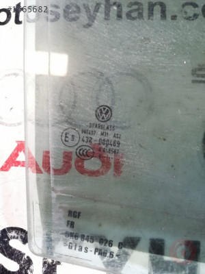5K6845026C volkswagen golf 6 sağ arka kapı cam