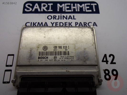 ÇIKMA VW PASSAT B5 AUDI A4 1.8T MOTOR BEYNİ 4B0906018C
