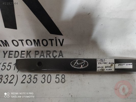 OEM;87371-25000 HYUNDAİ ACCENT 00-02 ÇIKMA  BAĞAJ PLAKA ÇİTA