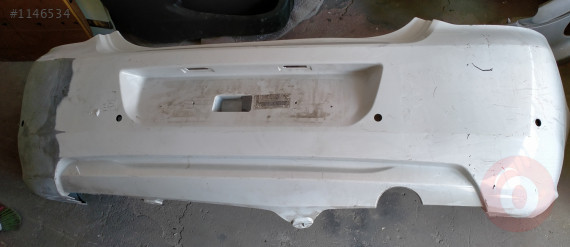 Citreon c-elysee arka tampon çıkma orijinal beyaz 12-20