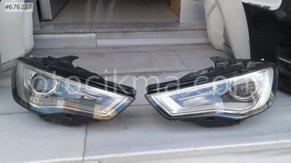 audi a3 sağ sol far xenon 2013-16 orjinal çıkma parça