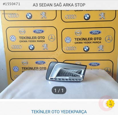 Çıkma A3 Audi iç kapı kolu