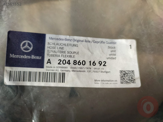 Mercedes C Serisi W204 Ön Cam Yıkama Hortum