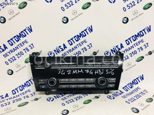 BMW 7 SERİSİ F01 KASA KLİMA KONTROL PANELİ SÖKME 9324369
