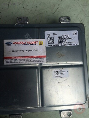 OPEL ASTRA MERİVA MOKKA DİZEL MOTOR BEYNİ 55491705 E98