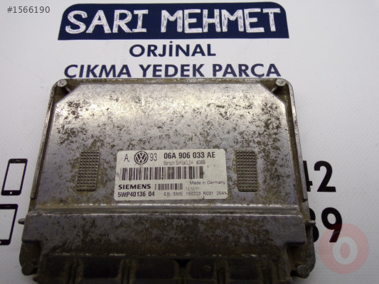 VOLKSWAGEN BORA 1.6 MOTOR BEYNİ 06A906033AE - 06A 906 033 AE