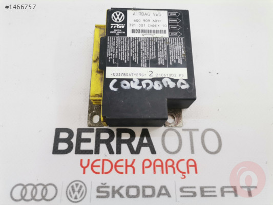 VOLKSWAGEN POLO 2002-2009 AİRBAG BEYNİ 6Q0909601F