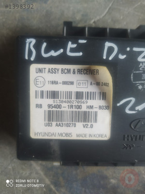 Hyundai Accent blue elektronik konturöl modolu 95400-1R100