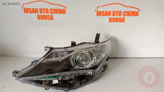 Toyota auris sol far orijinal Çıkma ledli siyah 2012 sonrası