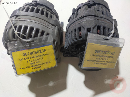 JETTA ŞARJ DİNAMOSU 140 AMP 06F903023F