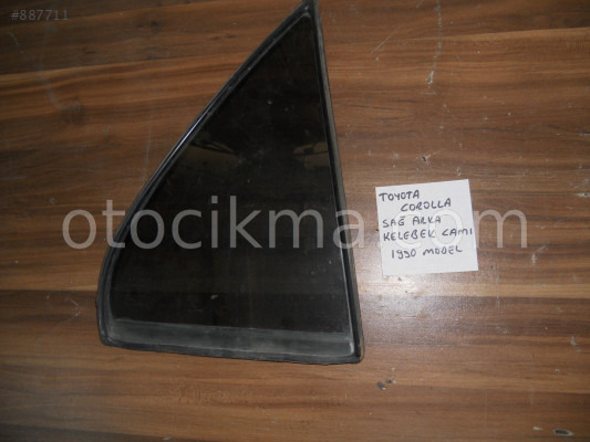 TOYOTA COROLLA SAĞ ARKA KAPI KELEBEK CAMI 1988-1992 MODEL