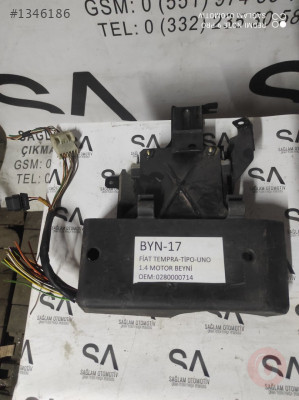 OEM; 0280000714 FİAT TEMPRA-TİPO-UNO 1.4 ÇIKMA  MOTOR BEYNİ