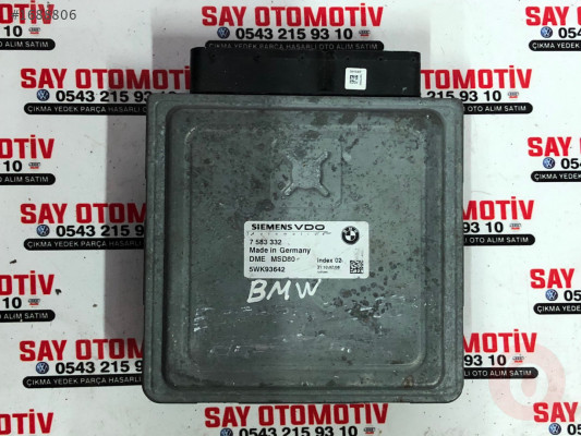 BMW E90 motor beyni 7 583 332 dme msd80 5wk93642