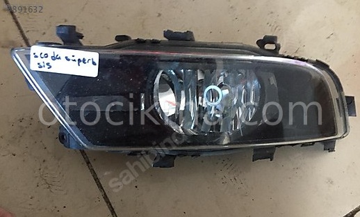 skoda süper b 2015 2018 model orjinal sag sis fari