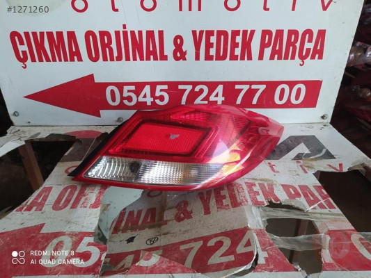 Opel Insignia 2014 model sağ arka stop lambası çıkma orjinal