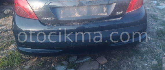 2009 model peugeot 207 1.4 benzinli çıkma arka tampon